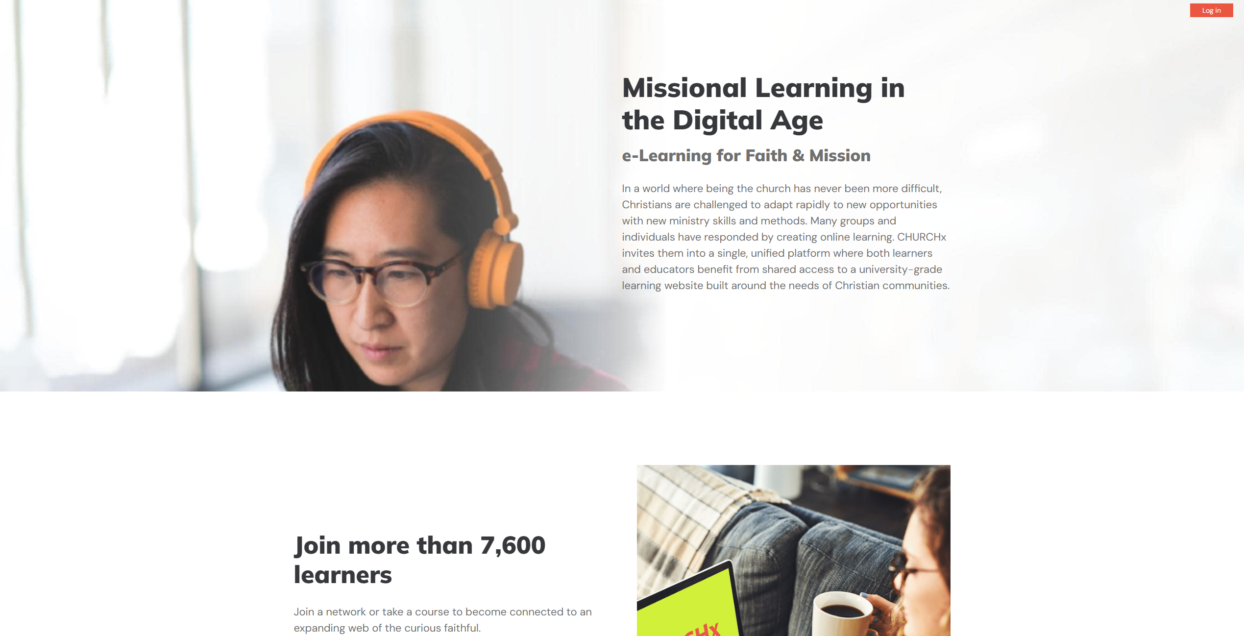ChurchX Landing Page - Missional Learning Platform